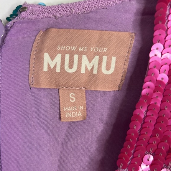 MUMU NWT KIDMAN NEON SEQUIN MINI DRESS SZ S - Picture 6 of 10